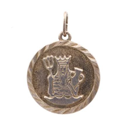 Horoskooppi-riipus, korkeus 25mm, Ø 16mm, 830,  Paino: 2,5 g