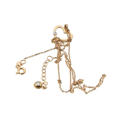 Viallinen kaulakoru, 585br,  Paino: 2,4 g