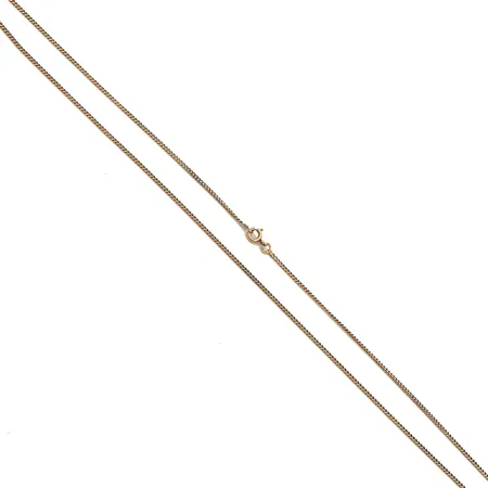 Panssarikaulaketju, pituus 50cm, ketjussa pientä vääntymää, 585,  Paino: 3,9 g