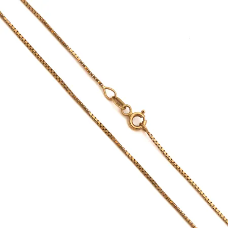 Venetsia-kaulaketju, pituus 44cm, käytön jälkiä, 585,  Paino: 2,8 g