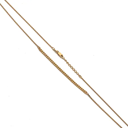 Kaulaketju, pituus 41-44cm, Kultajousi Oy, 925, Paino: 3,5 g