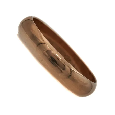 Sileä sormus, koko 19½, Kultakeskus, 585,  Paino: 4,2 g