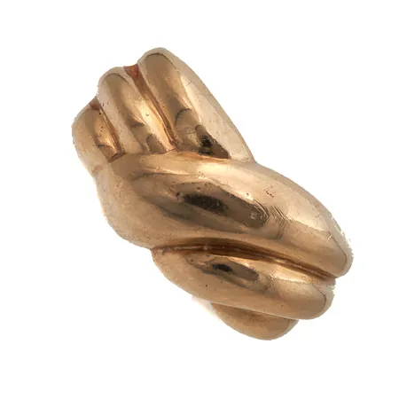 Sormus, koko 16¾, runko hieman vääntynyt, 585, Paino: 7,2 g