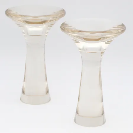 Kynttilänjalat Iittala, Malli 3412, korkeus 145mm, halkaisija päältä 95mm, signeeraus Tapio Wirkkala.