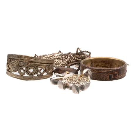 Hopeakoruja, osa viallisia, 925br,  Paino: 13,9 g