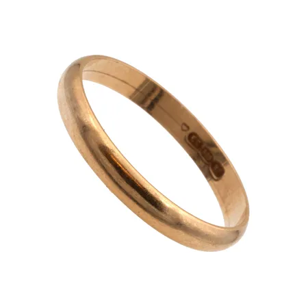 Sileä sormus, koko 19½, leveys 3mm, 585,  Paino: 2,1 g