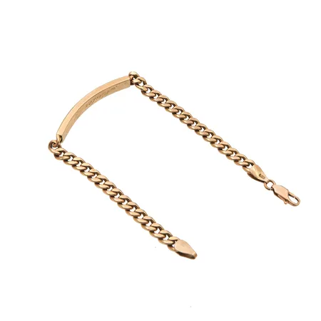 Laattaranneketju, kaiverrettu, pituus 195mm, 585,  Paino: 8 g