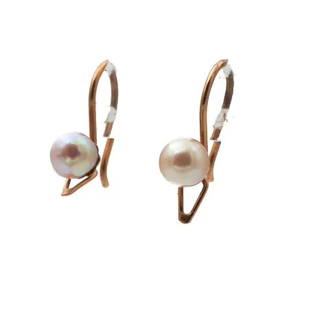 Helmikorvakorut, korkeus 14mm, 585br, Paino: 1 g