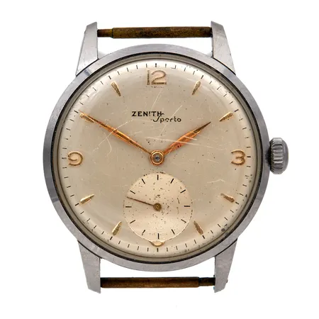 Teräsrannekello Zenith Porto, Ø 34mm, lasi naarmuja, ei ranneketta   Paino: 0 g