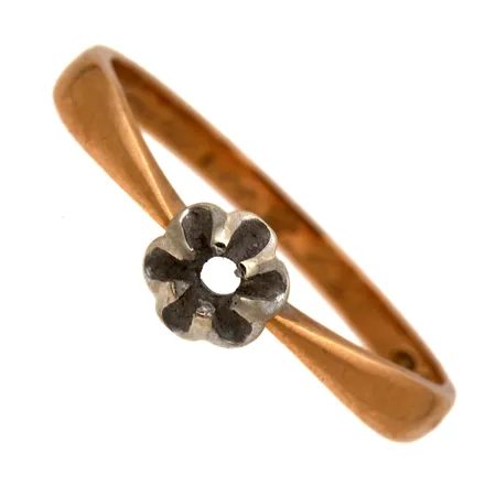 Viallinen kultasormus, 750,  Paino: 1,5 g