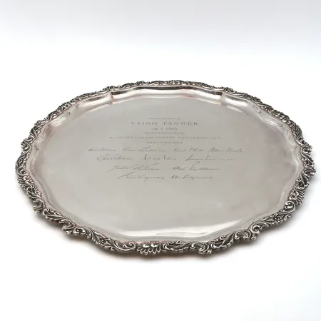 Tarjotinlautanen, kaiverrettu, Ø 40cm, 813, Paino: 1159,8 g