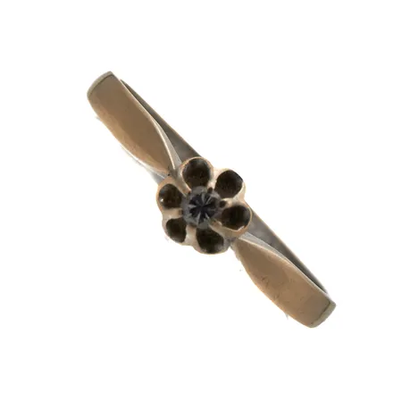 Timanttisormus 1xn.0.05ct, koko 16¾, 750br,  Paino: 1,6 g