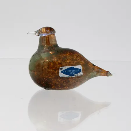 Lasilintu, Hippiäinen, signeeraus O. Toikka Nuutajärvi, korkeus 46mm, 