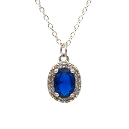 Kivikaulakoru, pituus 45,5cm, korkeus 14mm, 925br,  Paino: 1,8 g