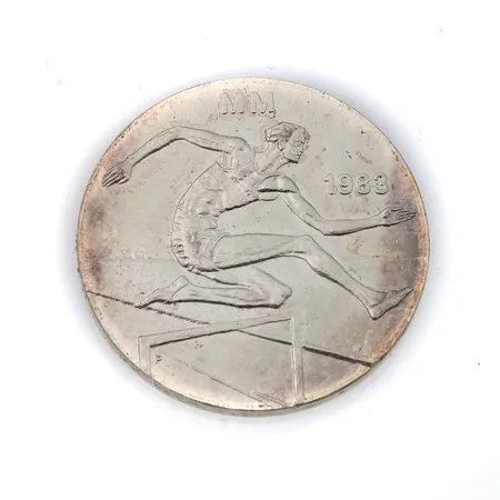 Juhlaraha, Yleisurheilun MM 1983, nimellisarvo 50 markkaa, 500, Paino: 22 g