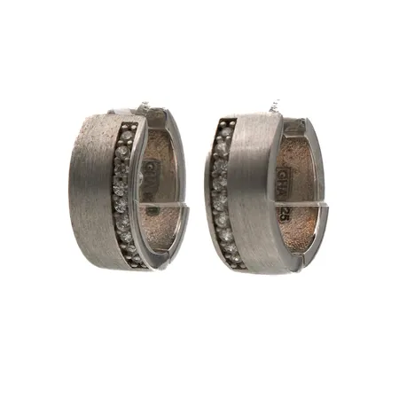 Kivikorvarenkaat, Ø 15mm, Kultajousi Oy, 925br, Paino: 4,8 g