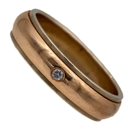 Timanttisormus, 1xn0.02ct, koko 17, 585,  Paino: 5,3 g