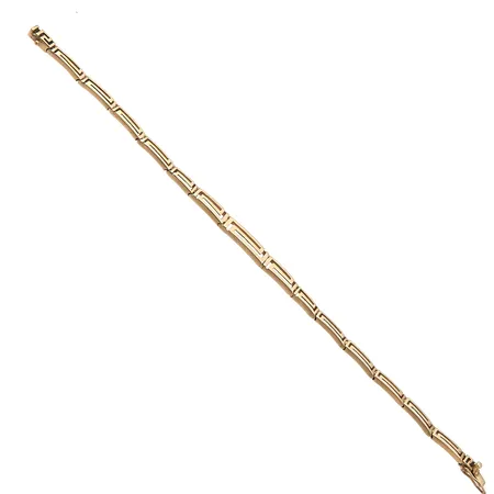 Rannekoru, pituus 180mm, leveys 3-5mm, lukko löystynyt, 585,  Paino: 8,2 g