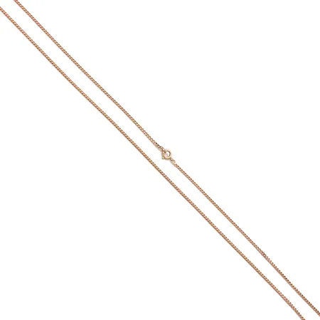 Panssarikaulaketju, pituus 59,5cm, leveys 2mm, 585,  Paino: 5,7 g