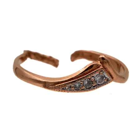 Viallinen kultasormus, 585br,  Paino: 1,3 g