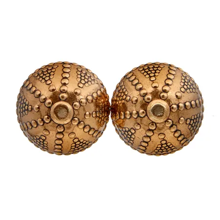 Korvakorut Kalevala, Filigraanipallo, Ø 19mm, tapit ja taustat 925, pronssia.