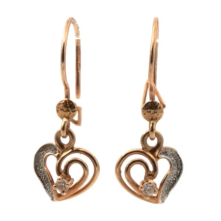 Kivikorvakorut, korkeus 22mm, 585br,  Paino: 1,1 g