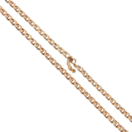 Bismark-kaulaketju, pituus 43,5cm, leveys 6mm, 585,  Paino: 18,2 g