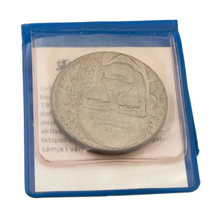 Juhlaraha, Urho Kekkonen 1975, nimellisarvo 10 mk, 500,  Paino: 23,5 g