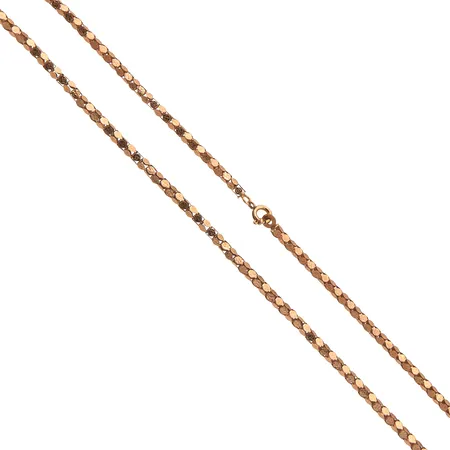 Kaulaketju, pituus 85cm, käytön jälkiä, 585,  Paino: 14,1 g