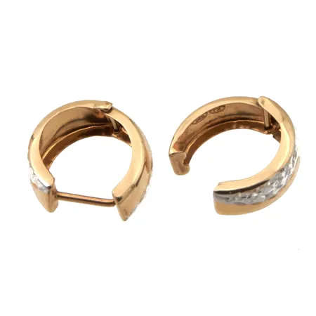 Vialliset korvakorut, 585,  Paino: 0,9 g