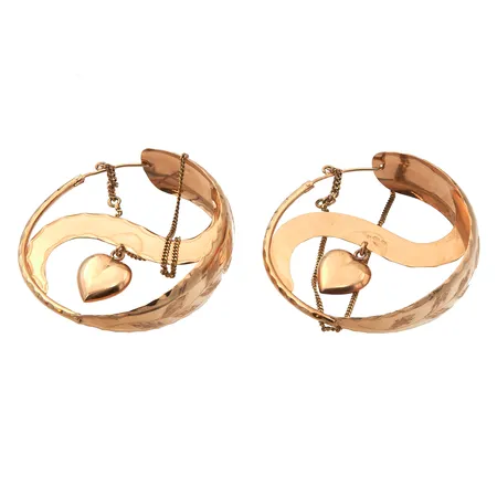 Kehäkorvarenkaat, Ø 63mm, turvaketju hopeaa 925, 750br, Paino: 44,5 g