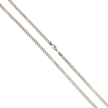 Panssarikaulaketju, pituus 66cm, korkeus 4,5mm, 925, Paino: 33,5 g