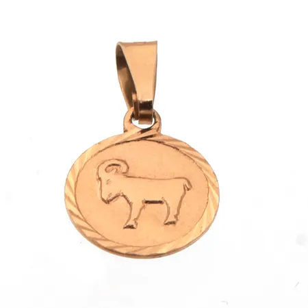 Horoskooppi-riipus, korkeus 16mm, 585,  Paino: 0,7 g