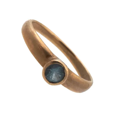 Kivikastesormus, 585br,  Paino: 0,3 g