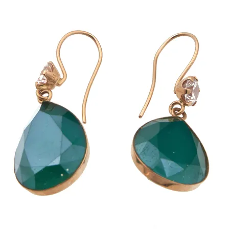 Kivikorvakorut, korkeus 37mm, 585br,  Paino: 5,5 g