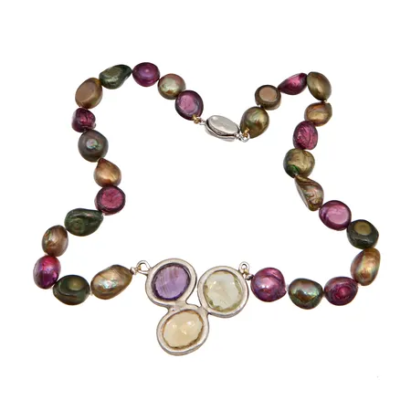 Kivikaulakoru, pituus 45cm, 925br,  Paino: 68,9 g