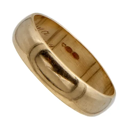 Sileä sormus, kaiverrettu, koko 20½, 585, Paino: 4,9 g