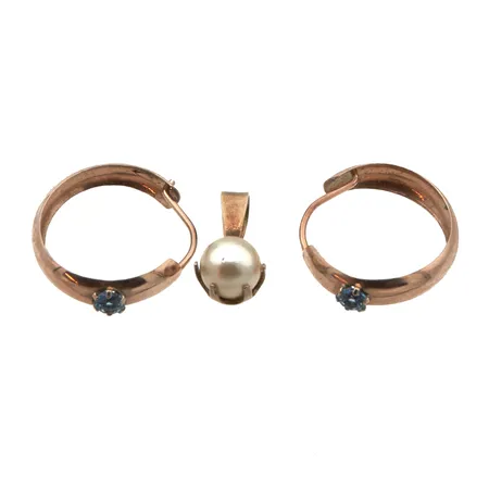 Kivikorvarenkaat, Ø 17mm, helmiriipus, korkeus 13mm,  Paino: 1,2 g