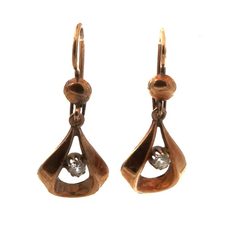 Kivikorvakorut, korkeus 28mm, 585br,  Paino: 1,8 g