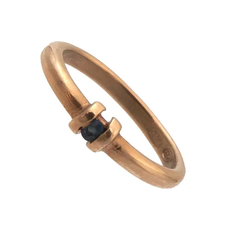 Kivikastesormus, 585br,  Paino: 0,5 g