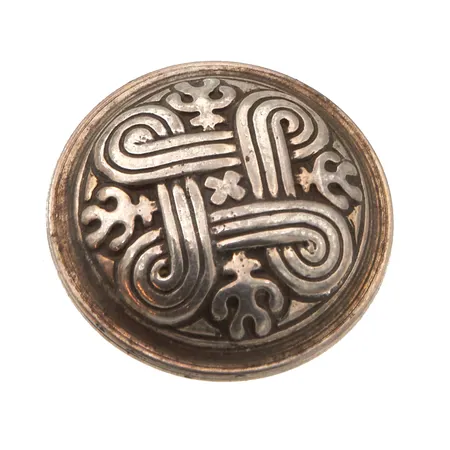 Rintakoru, Kalevala, Hannunvaakuna, Ø 29mm, 925,  Paino: 5,5 g