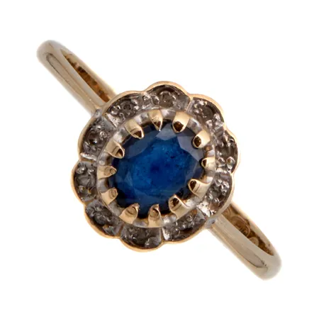 Dianasormus timanteilla 10xn.0.005ct, , koko 16¼, 585br,  Paino: 2,2 g