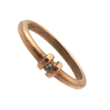 Kivikastesormus, 585br,  Paino: 0,5 g