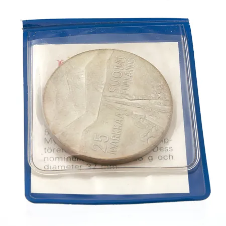 Juhlaraha, Lahti MM 1978, nimellisarvo 25mk, 500, Paino: 26,4 g