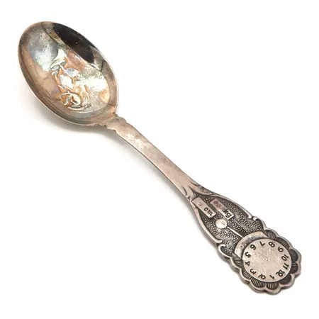 Kummilusikka, pituus 140mm, kaiverrettu, 830,  Paino: 30,7 g