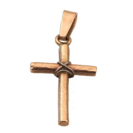 Ristiriipus, korkeus 34mm, kaiverrettu, 585,  Paino: 2,4 g