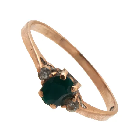 Kivisormus, koko 16¾, 585br,  Paino: 1,4 g