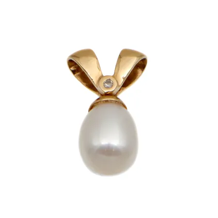 Helmiriipus timantilla 1xn.0.005ct, korkeus 15mm, 585br,  Paino: 1,1 g