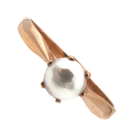 Helmisormus, koko 19¼, kaiverrettu, 585br,  Paino: 2,4 g