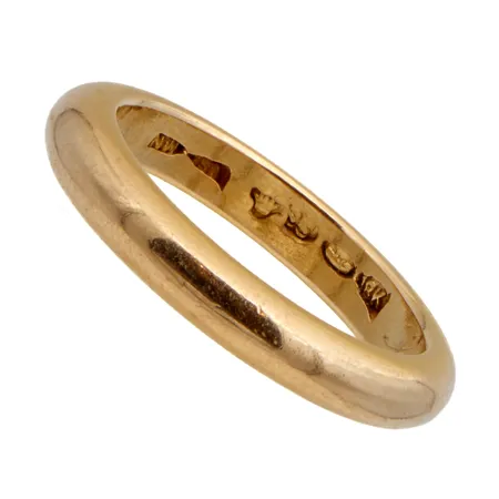 Sileä sormus, kaiverrettu, koko 19¼ , 750,  Paino: 9,5 g